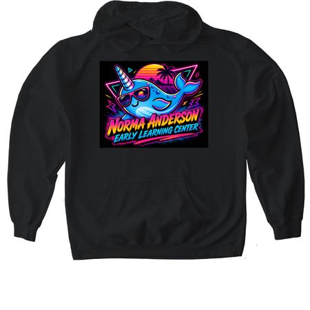 80's Norma Anderson, a Black Gildan Softstyle Pullover Hoodie