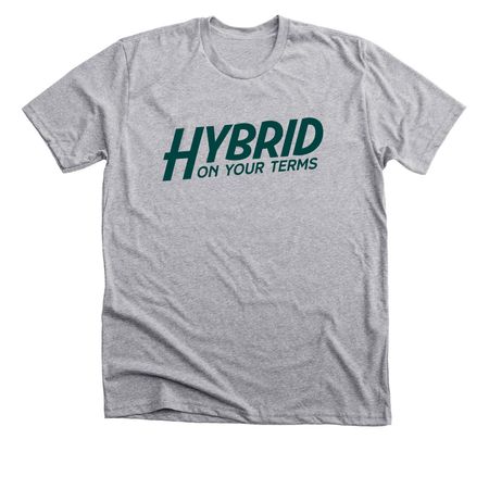 TLM HOYT FRONT, a Athletic Heather Premium Unisex Tee