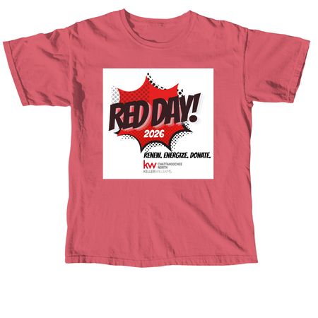 KWCN Red Day! 2026 Tshirts, a Crimson Comfort Colors Unisex Tee