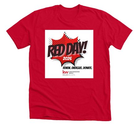 KWCN Red Day! 2026 Tshirts, a Solid Red Blend Premium Unisex Tee