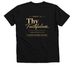 The Peoples Hope, a Solid Black Blend Premium V-Neck Tee (back-view)