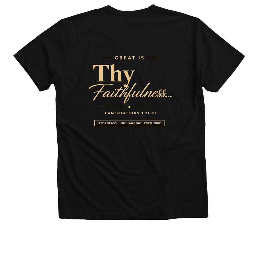 The Peoples Hope, a Solid Black Blend Premium V-Neck Tee (back-view)