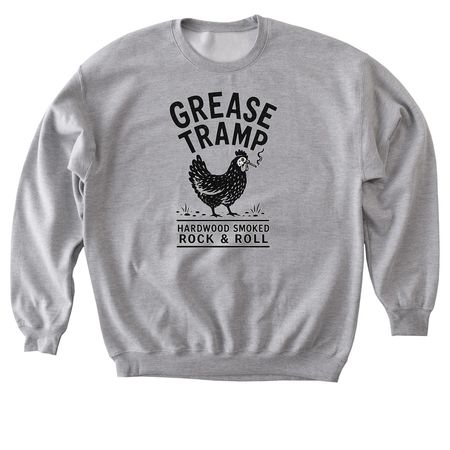 GREASE TRAMP, a Sport Grey Softstyle Crewneck Sweatshirt