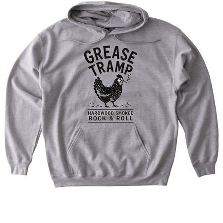 GREASE TRAMP, a Sport Grey Gildan Softstyle Pullover Hoodie