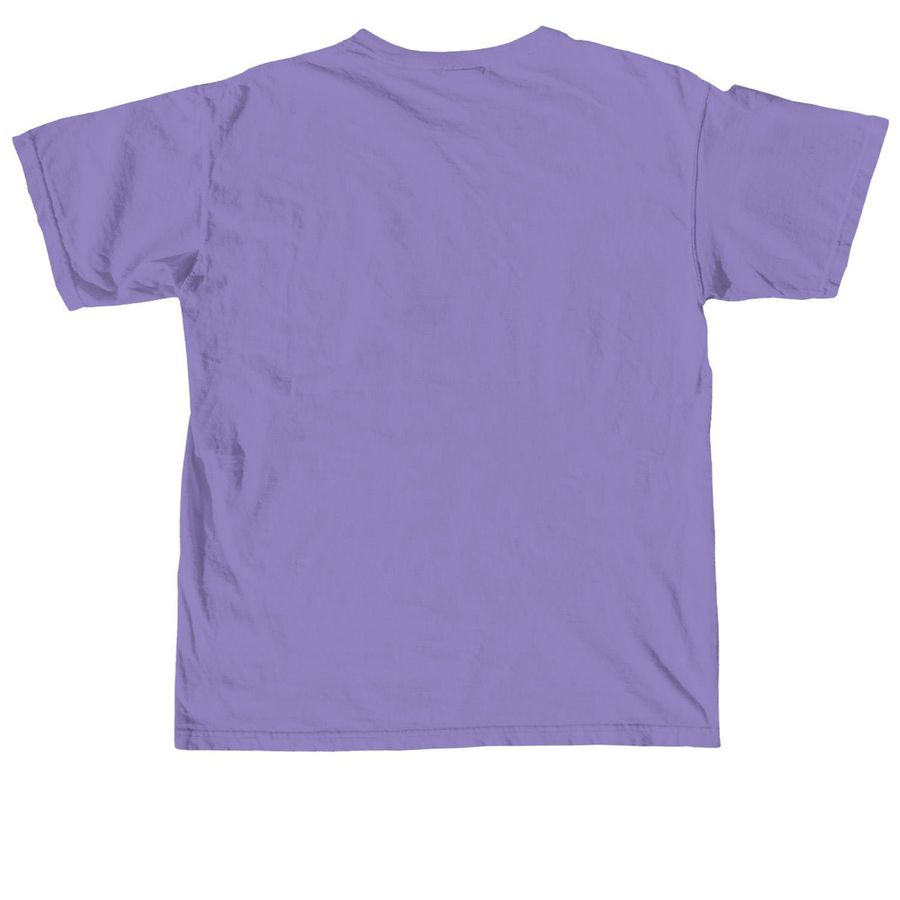 CMYK Art Smart, a Violet Comfort Colors Unisex Tee (back-view)