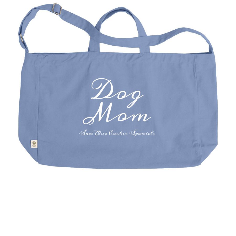 Dog Mom Tote, a Elemental Blue Reclaimist G2G Tote Bag (back-view)
