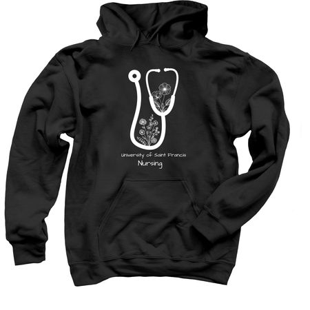 Blooming Nurse&nbsp;, a Black Pullover Hoodie