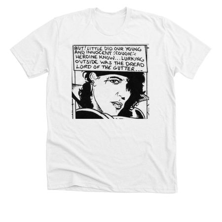 STEPHEN PEARCY of RATT ?Lord Gutter? Tee&nbsp;, a Solid White Blend Premium Unisex Tee