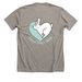 True Hearts Logo Collection, a Heather Stone Premium Unisex Tee (back-view)