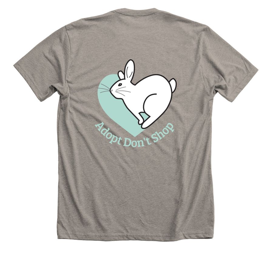 True Hearts Logo Collection, a Heather Stone Premium Unisex Tee (back-view)