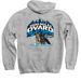Ovard The Last Frontier, a Sport Grey Pullover Hoodie (back-view)