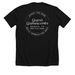 Fall 2026, a Solid Black Blend Premium Unisex Tee (back-view)