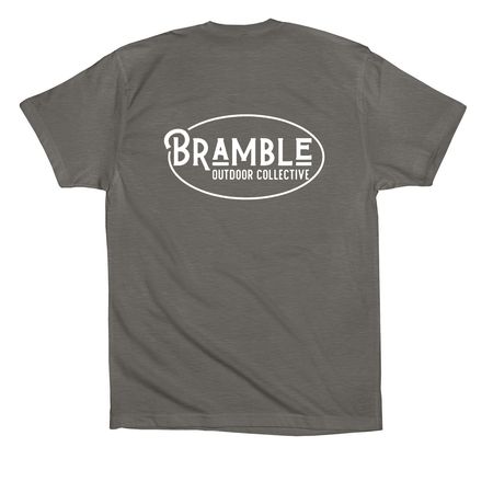 Bramble Heritage Tee, a Storm Premium Cotton Tee (back-view)