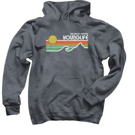 Young Life San Diego Central, a Dark Heather Pullover Hoodie
