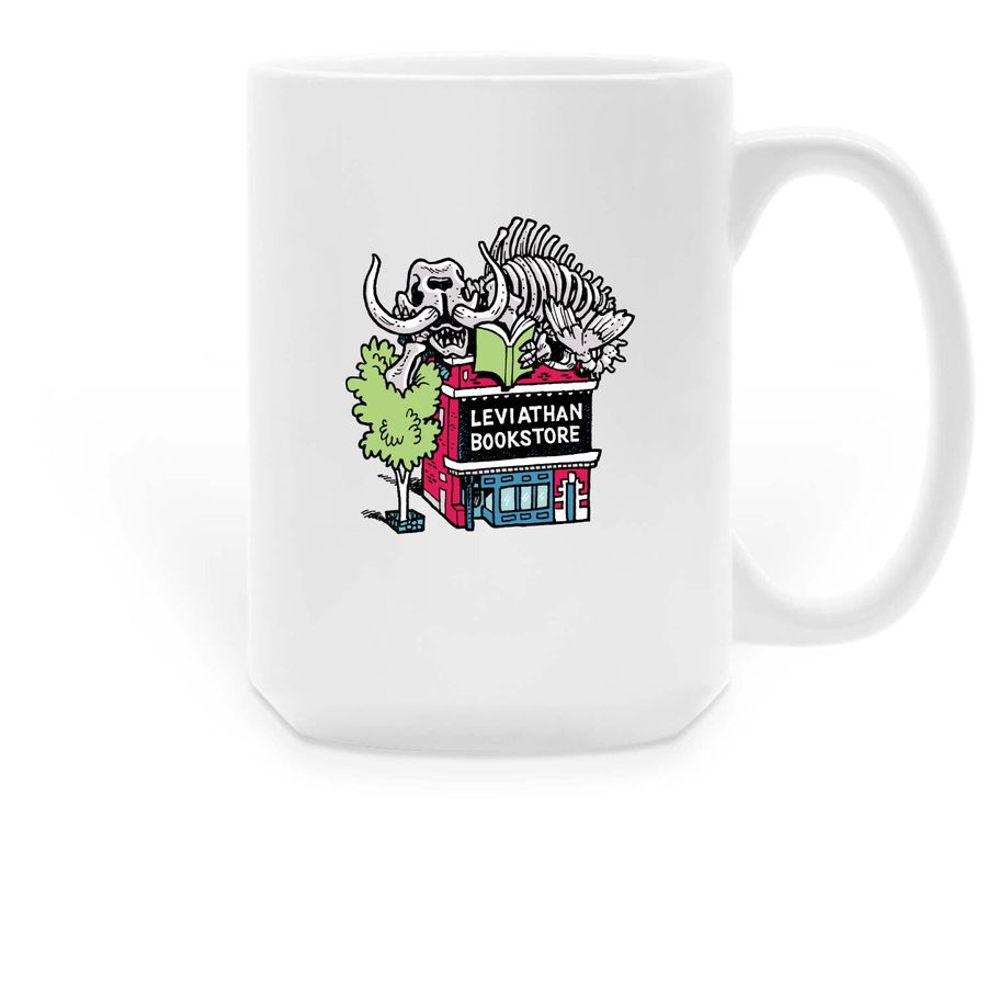 Leviathan Bookstore, a White Large Coffee Mug