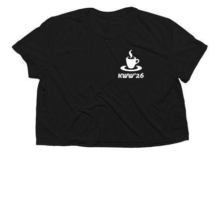 KWW ?26&nbsp;, a Black Women?s Flowy Cropped Tee