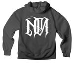 Cinco Siete Cinco NM, a Asphalt Premium Heavyweight Pullover Hoodie (back-view)