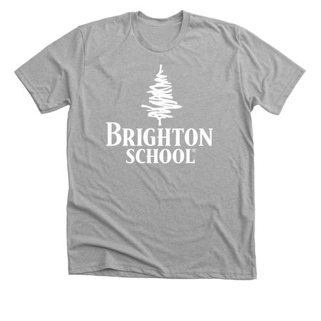 Brighton Logo Shirts- (Neutral), a Athletic Heather Premium Unisex Tee
