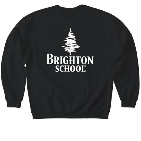 Brighton Logo Shirts- (Neutral), a Black Softstyle Crewneck Sweatshirt