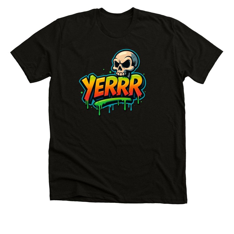 Yerrr Tee/Hoodie/Crewneck/Long Sleeve Tee&nbsp;, a Solid Black Blend Premium Unisex Tee