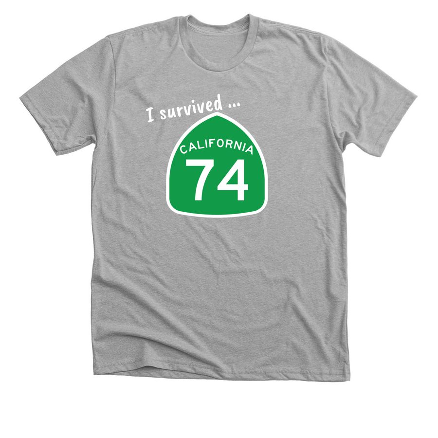 HA 74! Palms to Pines&nbsp;, a Athletic Heather Premium Unisex Tee