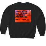 ALL TERRAIN, a Black Softstyle Crewneck Sweatshirt (back-view)