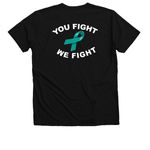 ECM Squad Shirts, a Solid Black Blend Premium V-Neck Tee (back-view)
