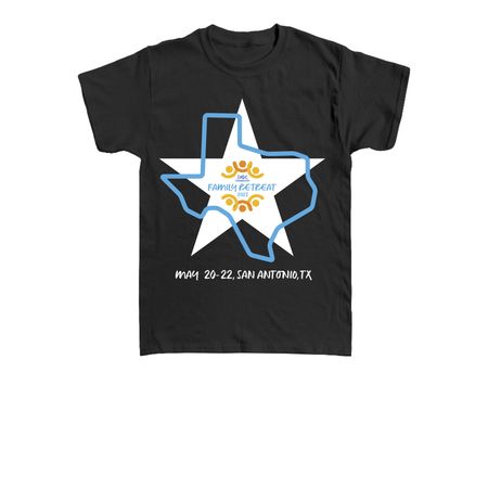 Family Retreat 2022 Toddler Tee, a Black Toddler Tee