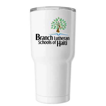 Travel Mug, a White Insulated Tumbler