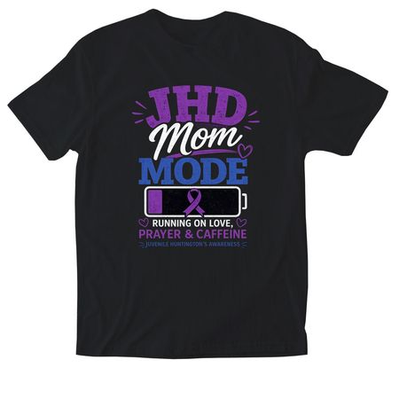 JHD Mom Mode Tee, a Black Softstyle Cotton Tee