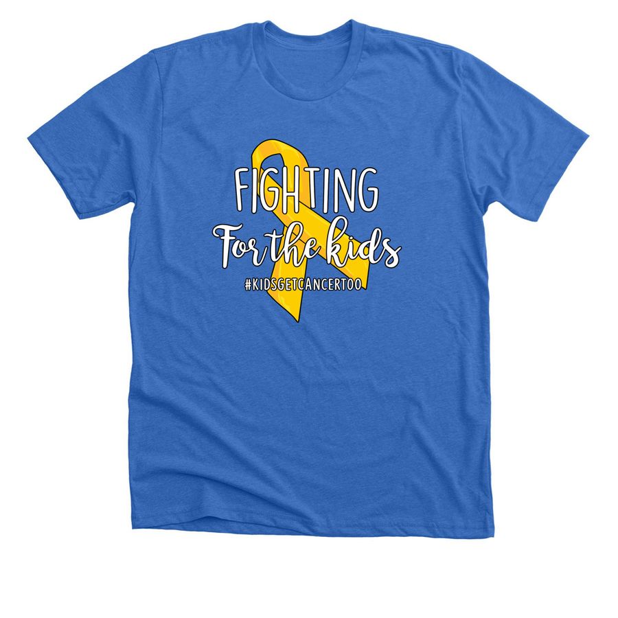 Childhood Cancer Awareness 2026, a Heather True Royal Premium Unisex Tee