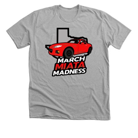 March Miata Madness, a Athletic Heather Premium Unisex Tee