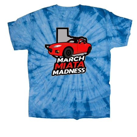 March Miata Madness, a Baby Blue Classic Tie Dye Tee
