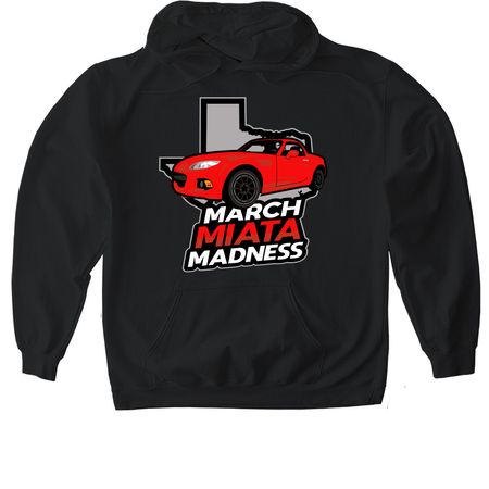 March Miata Madness, a Black Gildan Softstyle Pullover Hoodie