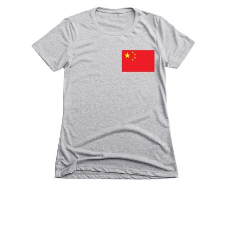 China ?? Shirt, a Dark Heather Grey Women's Slim Fit Tee