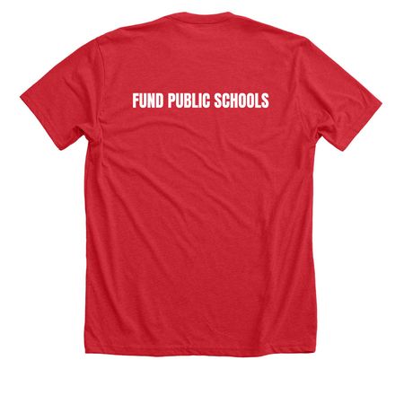 Waiting to be Heeded, a Heather Red Premium Unisex Tee (back-view)