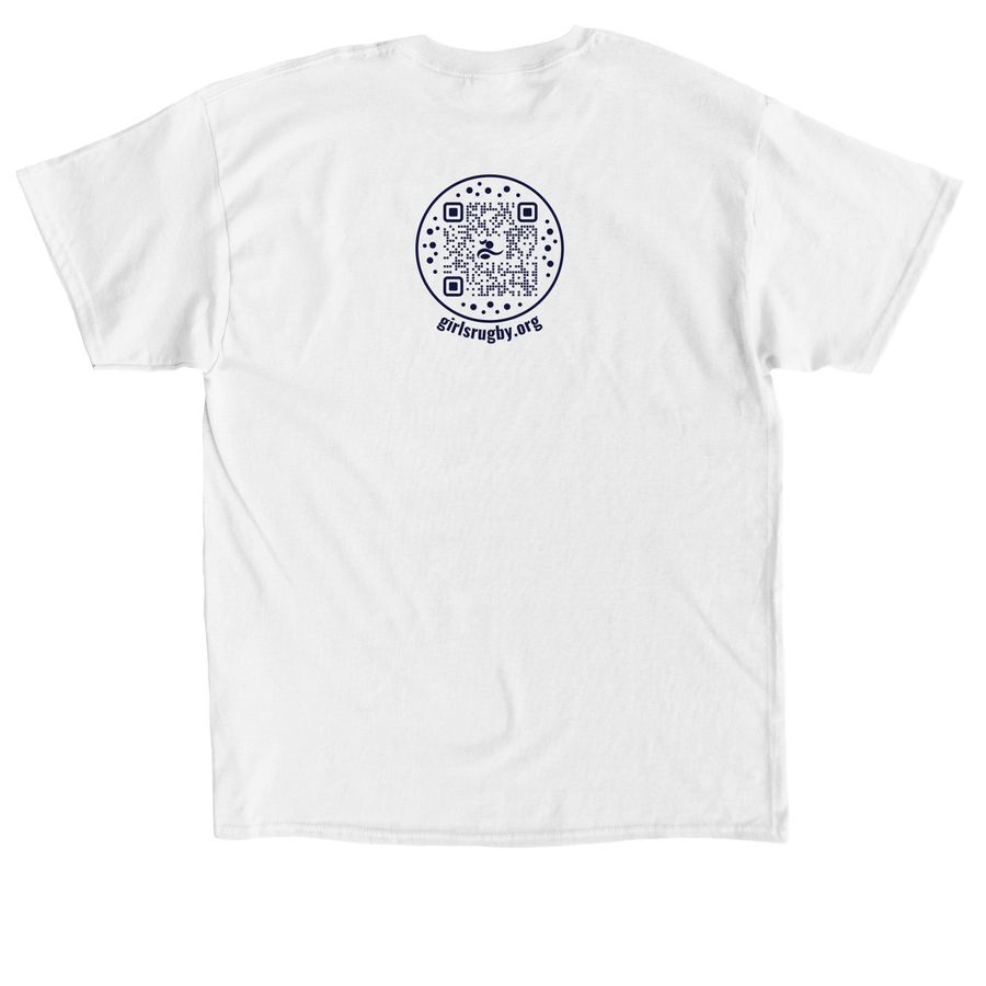 I Heart Rugby Inclusion T-Shirt, a White Classic Unisex Tee (back-view)