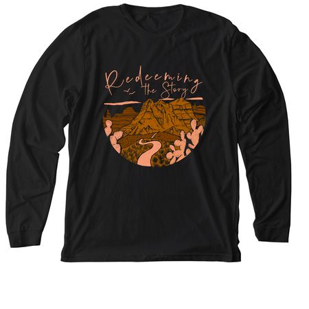 REDEEMING THE STORY, a Solid Black Blend Premium Long Sleeve Tee