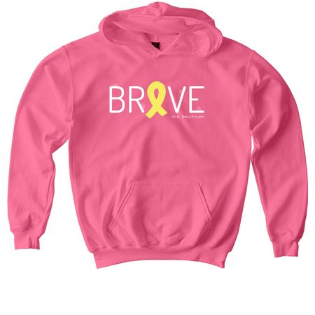 Brave Like Beckham - Youth Sizes, a Pink Lemonade Softstyle Youth Pullover Hoodie