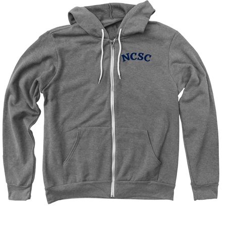 NCSC Water Test 2026, a Deep Heather Zip Up Hoodie