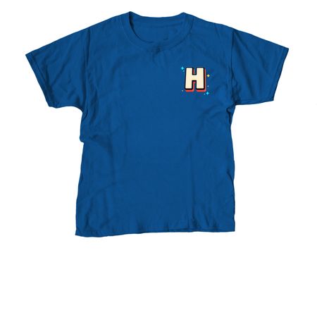 HUGOMANIA Official Tee, a Royal Blue Youth Unisex Tee