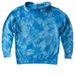 Villa Classic- Youth & Adult, a Aqua Blue Youth Tie Dye Pullover Hoodie (back-view)