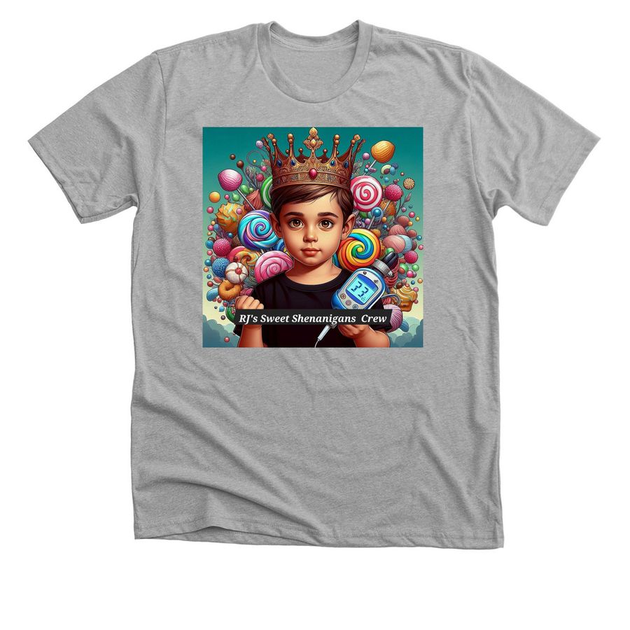 RJ's Sweet Shenanigans, a Athletic Heather Premium Unisex Tee
