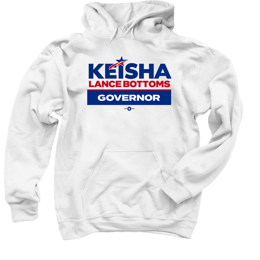 Keisha for Governor&nbsp;Hoodie, a White Pullover Hoodie