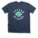 Rainbow Earth, a Heather Navy Premium Unisex Tee
