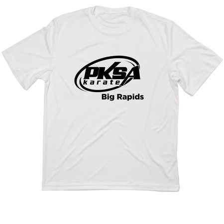 PKSA Big Rapids Athletic Tee, a White Classic Performance Tee