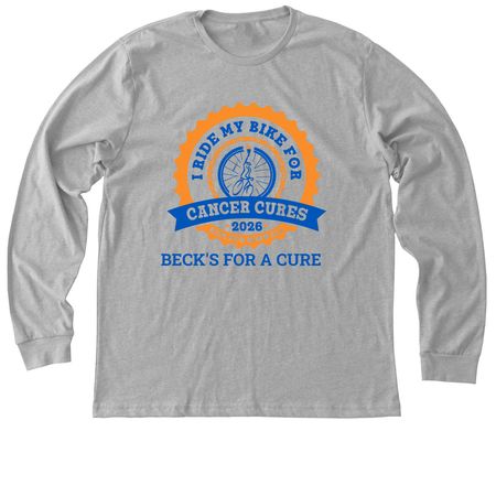 Fight for a cure, a Athletic Heather Premium Long Sleeve Tee