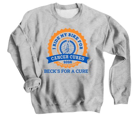 Fight for a cure, a Sport Grey Crewneck Sweatshirt