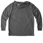 Deep in the Heart of Informatics, a Aluminum Grey Allmade Eco Triblend Hoodie Tee (back-view)