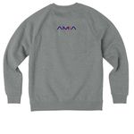 Deep in the Heart of Informatics, a Aluminum Grey Heather Allmade Organic CVC Crewneck Sweatshirt (back-view)